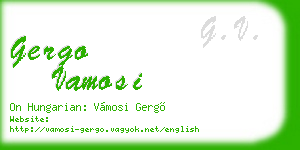 gergo vamosi business card