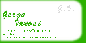 gergo vamosi business card